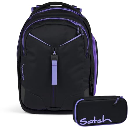 Satch Match Schulrucksack Set 2tlg. (Purple Phantom)