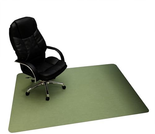 Bürostuhlmatte, rutschfester Stuhlschutz, Teppich, Computerstuhl-Teppich, Gaming-Stuhlmatte, Stuhlteppich für Hartholzböden, Bodenmatte für Bürostuhl, Stuhlunterlage (100 x 120 cm, Grün)