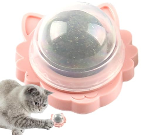 Katzenminze-Bälle, Katzenminze-Rollerball-Wand | Gesundes Kau- und Zahnreinigungsspielzeug für Kätzchen - Interaktive Katzenminze-Bälle, sicheres Katzenminze-Spielzeug, drehbare, natürliche, gesunde K