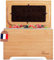 VERENZO® Poubelle Compost Cuisine Bio Hermétique Anti-Odeur & Filtre Charbon-Bac à Déchets et Recyclage Organique-Composteur Cuisine Pour Biodéchets-Bambou-Seau Alimentaire Bois-Poubelles à Compost-4L