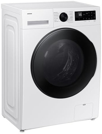 Samsung WD6100D SLIM AI Waschtrockner WD90DG5G34BEEG, 9+5 kg, Extra sparsam, EEK: E/A (-10%), Nur 48 cm tief, Waschmaschine + Trockner in einem, AI Ecobubble, WiFi, SmartThings, SuperSpeed, Weiß