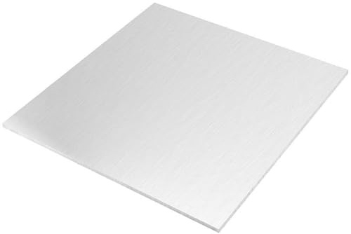 Placa de chapa de aluminio 1 pieza Placa plana de aluminio Espesor 0,3 mm a 10 mm 100x100mm 200x200mm Marco de placa de aluminio Placa de metal (5 mm, 300x300 mm)(2mm,300x300mm)