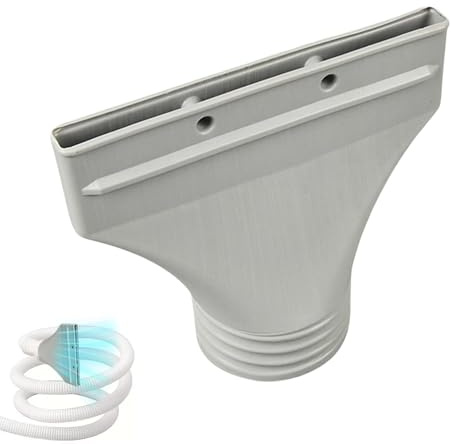 Portable Ac Hose Coupler, Window Flat Hose Connection Adapter, Tube Vent Kit, Quick and Easy Installation, Compact Lightweight, for Air Conditioning and Exhaust Gases (Gray)