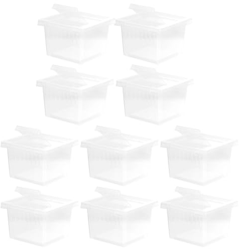 Ciieeo 10stücke Reptilienzuchtbox Transparente Futterbox Behälter für Reptilien Kleine Reptilienboxen Aufbewahrungsboxen für Haustiere Reptilienkoffer Transparente Boxen für Reptilien Rep