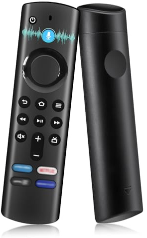 Ersatz-Sprachfernbedienung (3 Gen), Fir-Stick-Fernbedienung kompatibel mit Smart TV Stick (Lite &4K &4K Max & ab 3. Gen), Fir-es TV Cube(1nd und 2rd Gen), mit Sprachfunktion und 4 Abkürzungsschlüsse