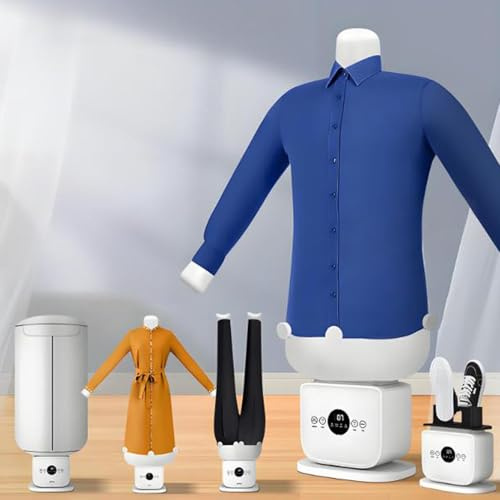GTANND Machine à Repasser Gonflable pour Chemises et Pantalons, séchage/Repassage à 360° sans Angles Morts, sèche-Linge et Fer à Repasser Portable à air Chaud