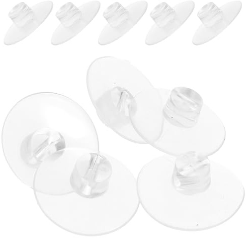 Toyvian 12pcs Suction Cable Clips 4.3cm Slotted Wire Holders for Wall Cable Organizer with Flat Top Opening, Cord Clips for Kitchen Bathroom Shower Wire Management