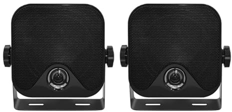 AVXGSONI Car altoparlanti coassiali Altoparlanti marini impermeabili da 4 pollici e 100 W, resistenti, per montaggio in superficie, per esterni, per piscina, camion, auto, tweeter