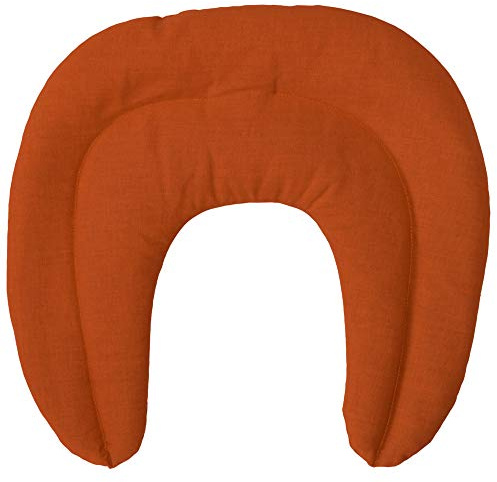 Körner-Nackenhörnchen mit Kammern orange - Nackenkissen - Körnerkissen - Wärmekissen