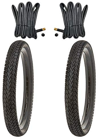 Kujo 2X Resul Fahrradreifen 12 Zoll Reifen 12.5 x 2.25 62-203 inkl. 2 x Schlauch mit Autoventilen