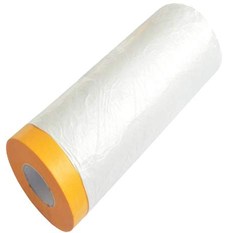 Sinzau Dust Sheet Roll for Furniture: Cover Surface 7.9 × 49 feet Painting Masking Film for House Renovate Spray Painting - for Floor Wall Cabinets Carpet Sofa Car
