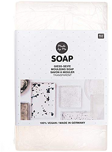 Rico Design Made by Me Gießseife/Soap Transparent 1000 g - Handseife 100% vegan & Made in Germany - Seife selber Machen/handgemacht