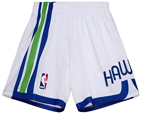 Mitchell & Ness Atlanta Hawks 1970-71 Swingman NBA Shorts Weiß