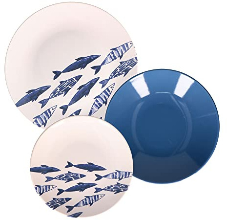 Thun Rose & Tulipani - Set 18 Piatti The Blu Ones