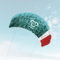 Skymonkey Windtrainer 2.3 Trainer-Kite/Lenkmatte 4-Leiner (inkl. Trainerbar) Ready 2 Fly- Spannweite: 230 cm [Lagoonblue]