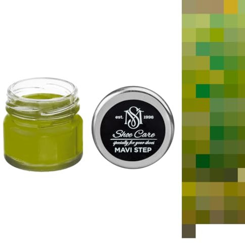 Leder-Schuhcreme, olivfarbene Cremefarbe mit Wachs zum Nachfärben – glatte Lederpflege, Stiefelglanz, individuelle Farbe