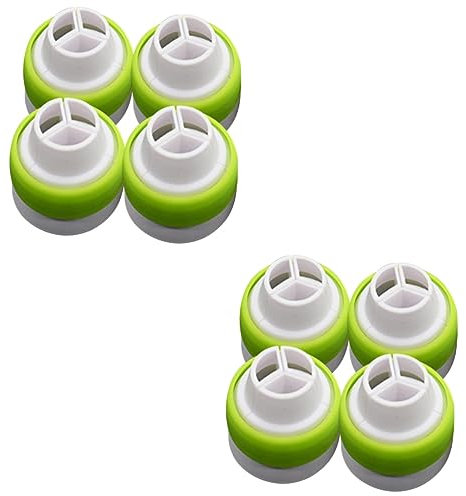 LABRIMP 8pcs Large Icing Nozzles Coupler Compatible Quick Swap Piping Tips for Cake Decorating