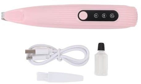 Haustier-FußHaarschneider, Kompakte Größe und Einfach zu Handhabendes Design, Elektrischer Haarschneider, Sanftes Trimmen, Kabellose Tierpflege-Schermaschine für Haare um Augen,
