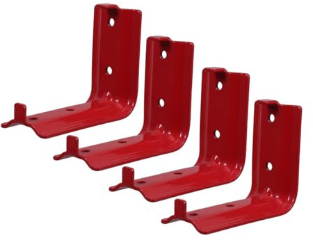 DOITOOL Gancho De Pared Para Extintor Soporte De Montaje Soporte De Estante 4 Unidades Capacidad 6/9 Kg Metal Robusto
