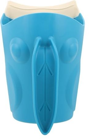 Vaguelly Gobelet de rinçage pour shampoing pour tout-petits, gobelet de lavage des cheveux de bébé avec poignée ergonomique, pichet de bain pour le bain des enfants
