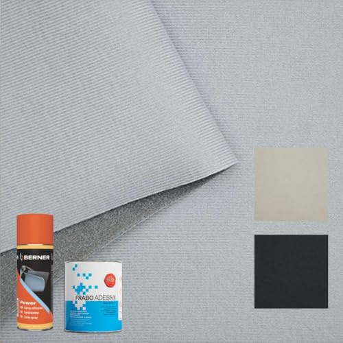 TRAMATESSILE - Kit Reparation Ciel de Toit Voiture avec Colle pour Tissu - Modèle vellours - Personnalisez Votre Tissu Ciel de Toit Voiture - Choisissez la Couleur, la Taille et Le Type de Colle