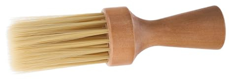WOONEKY Bartbürste mit Holzgriff für Männer zur Pflege und Formung des Bartes Tragbare Rasierpinsel mit Naturfasern für Reisen und Tägliche Bartpflege