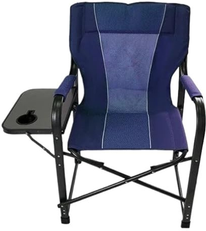 OPIGJUFD Silla de Director Plegable Silla de Dibujo for Actividades al Aire Libre, Estilo Ocio, Respaldo Director Camping, cómoda Silla Pesca Plegable, portátil(Blue)