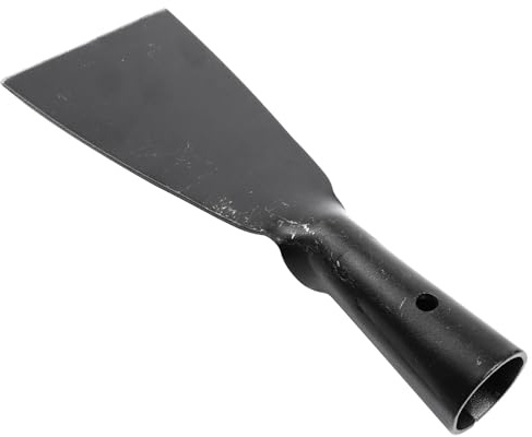 SHINEOFI Pelle de Nettoyage en Acier Robuste 7 CM Tout Noir pour Jardinage et Déchaumage Outil de Bêche Forgée Multifonction pour Sol Murs et Écorce Outil Manuel Léger et Portable