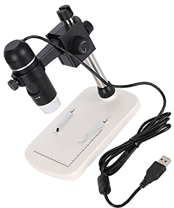 Zunate 300X 5MP USB Digitalt Mikroskop Elektronmikroskop HD Professional med LED-mätställ, 8 Justerbara LED-ljus Bärbart Mikroskop för Industriella Inspektionsstudenter