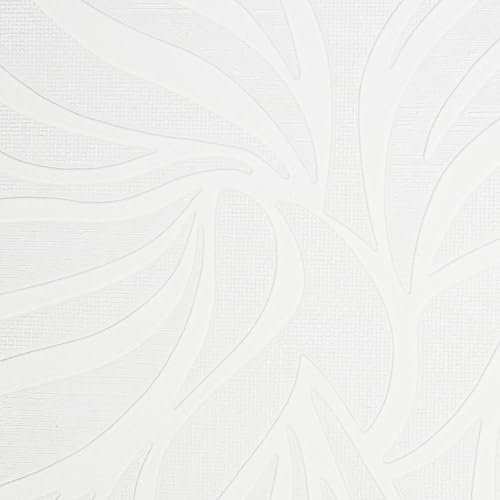 Super fresco Paintable Eden White Durable Heavy Duty Textured Wallpaper | Paste The Paper | White Plain/Textured | Paintable