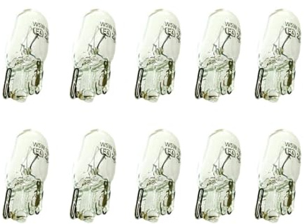 CARALL 10 Stück Halogenlampen 12V für Auto (T10 W2W 12V 2W)