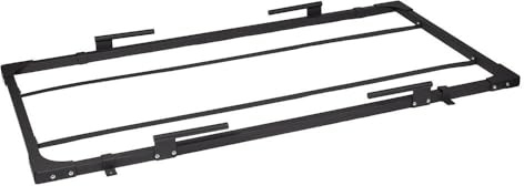 Titan Fitness Deadlift Platform Frame, 8FT x 4FT Bolt-Together Steel Frame, Olympic Strength Training Dedicated Lifting Space, Protects Floor, Weights, Bar, Includes Band Pegs