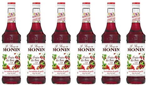 Monin Sirop Wild Strawberry 700 ml - Lot de 6