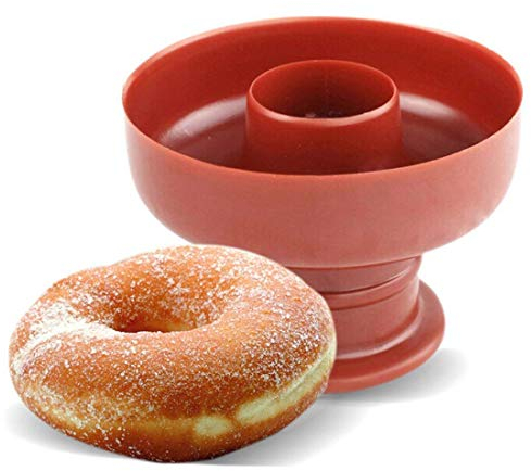 1PC Plastic Donut Baking Pan Non-Stick Desserts Maker Mold Safe Donut Cutter Bread Cutter Donut Mold for Baking