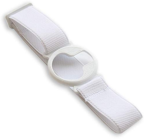 Diasticker® | Medtronic Enlite Guardian - Fascia da braccio per sensore/Protezione sensori | Flessibile | Fascia protettiva per sensori Enlite | Bianco (Medium: 25-35 cm, Bianca)