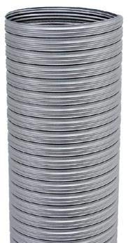 ISOTIP JONCOUX Flexibles Rohr, glatt, Edelstahl, Durchmesser 80 mm, für Pelletöfen, Meterware