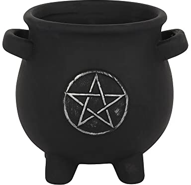 something different FI_78830 Maceta | Caldero Pentagram | 1 ud. 297g, Negro