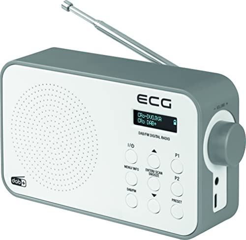 ECG Radio RD 110 DAB+/FM, bianco, selezione allarme: segnale/radio