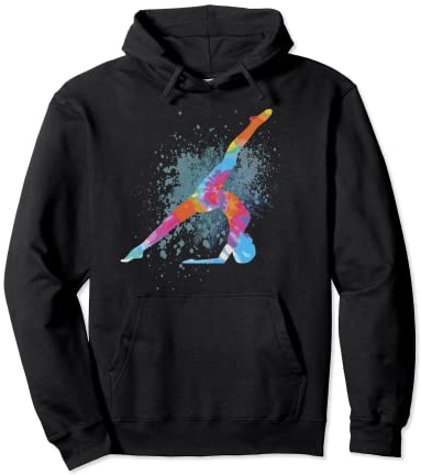 Turnen Mädchen Figur Design - Akrobatin Kunstturnen Turn Pullover Hoodie