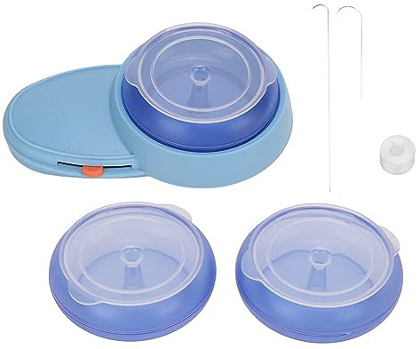 Bead Bowl Spinner, Electric Beads Spinner for Easy Threading con 3 Tazones de Plástico y Agujas Curvas para Fabricación de Joyas, Herramienta DIY para Pulseras Collares y Manualidades Creativas