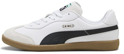 PUMA King 21 Indoor Training Puma White/Puma Black/Gum 9.5 D (M)