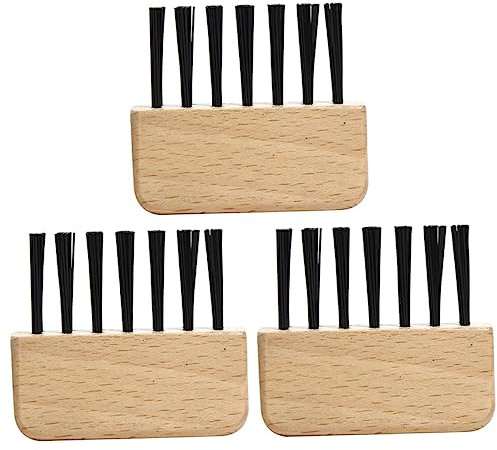minkissy 3pièces Outil De Nettoyage Pour Brosses à Cheveux Et Peignes Lot De Nettoyeurs Pour Brosses à Cheveux Et Peignes Bois Compacts Et Légers