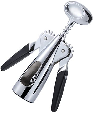 BEBEMOKO Sacacorchos De Metal Multifuncional Abrebotellas Para Vino Para Fiestas y Picnics Herramienta De Cocina Esencial