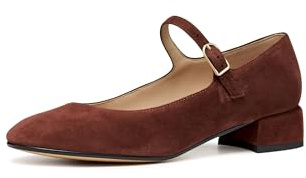 Geox D Floretia Mary Jane Chaussures Plates pour Femme, Rouge, 39 EU, Rouge, 39 EU