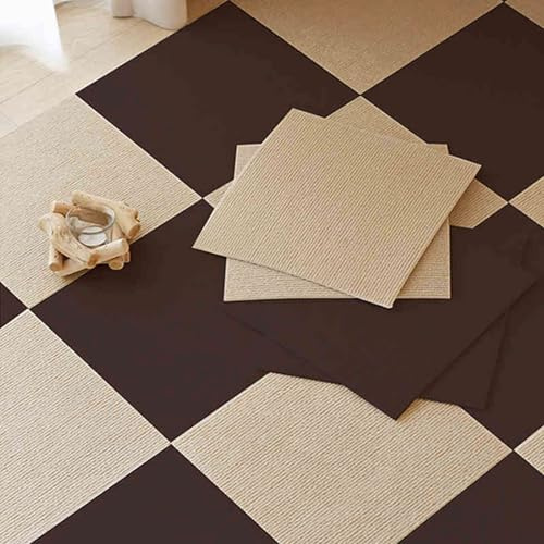 Cooalinar Teppichfliesen Weich,Teppichfliesen Selbstliegend,Teppichfliesen FüRs Badezimmer,Teppichfliesen 30x30cm,Anti-Rutsch,Verschleißfest,Antistatisch,Für Büro Gewerbe Schlafzimmer Flur