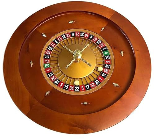 Generisch Hölzrnes Roulette-Rad Roulette-Räder Aus Holz Für Familienspieleabende Sehr Gleichmäßige Rotationsbewegung Roulette-Rad-Plattenspieler-Tischspiele Für Roulette-Tische,B