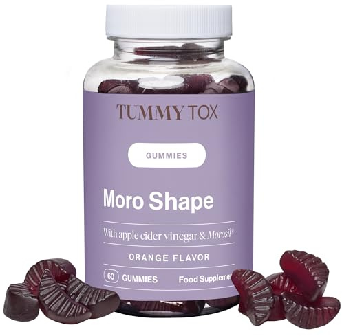 TummyTox Moro Shape Gummies mit der Mutter, Vitamin C, Grüner Tee | 60 Gummibärchen mit natürlichem Orangengeschmack. Zink für normale Stoffwechselvorgänge. Vitamin C für das Immunsystem.