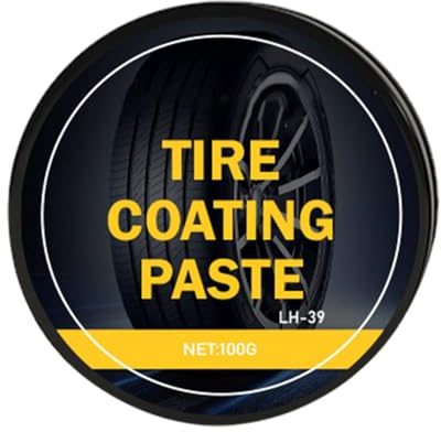 Pasta di veste di pneumatici - cera per splendore per pneumatici, brillantezza lucida, protezione per pneumatici | Soluzione di cura dei pneumatici da 100 g, protezione di lunga durata per pneumatici,
