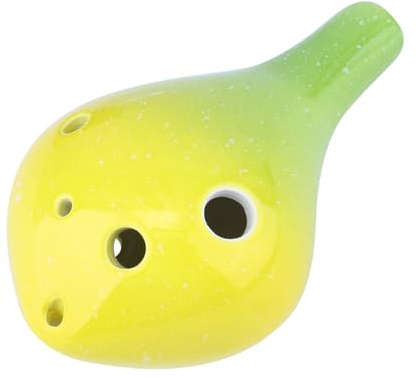 Handgemachte Keramik 6-Loch Ocarina für Anfänger Musikinstrument im Flaschenstil Verarbeitung für Einen Natürlichen Ton