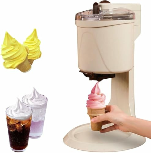 YGHBFRSZ Home Ice Cream Maker Machine, Soft Serve Ice Cream Machine, Yogurt Mr Whippy Ice Cream Makers, for Home Diy Kitchen Fast